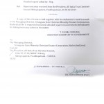 Letter From Telangana CM